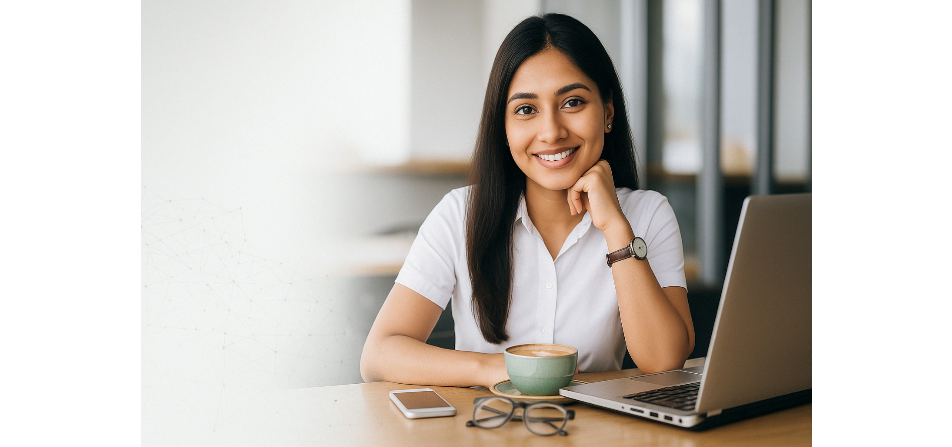 Business leader using a connected enterprise workspace
